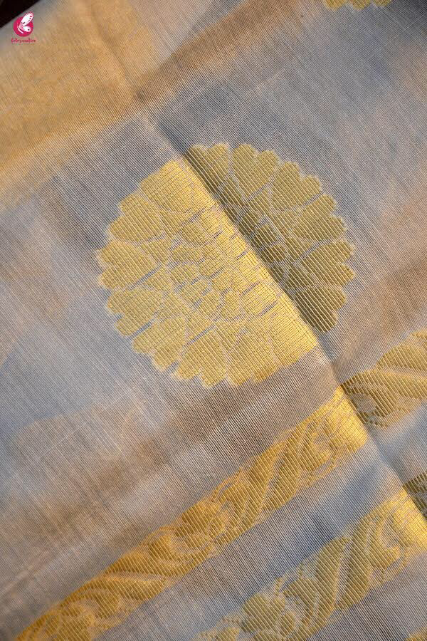 Off White Chanderi Zari Woven Dupatta