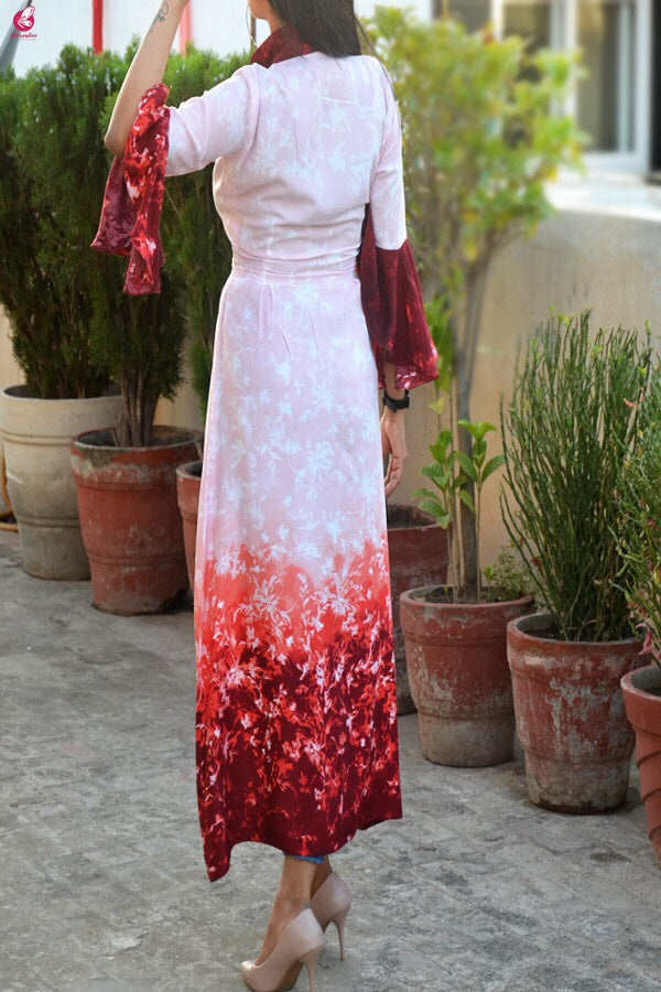 Multicolour Front Slit Modal Rayon Kurti