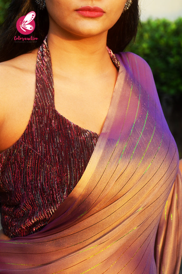 Multicoloured Satin Georgette Fancy Saree