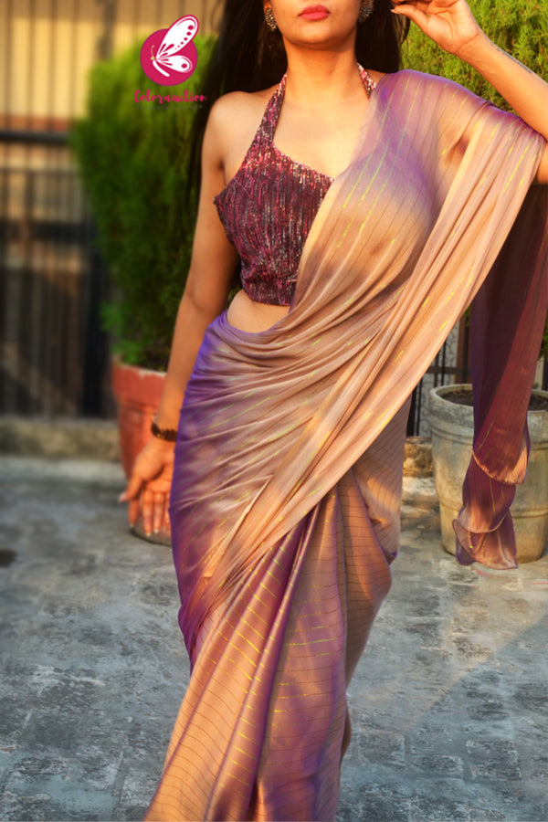 Multicoloured Satin Georgette Fancy Saree