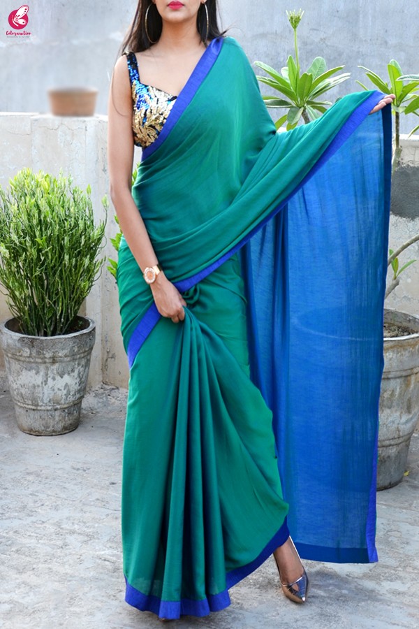 Crepe chiffon saree clearance