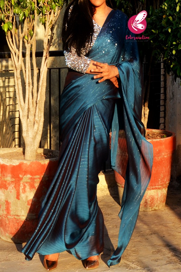 georgette fancy saree